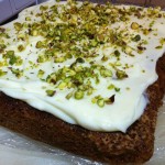 Recipe: Gluten Free Carrot Cake with Pistachio Frosting