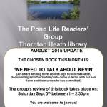 Pond Life – Thornton Heath Library – Book Club