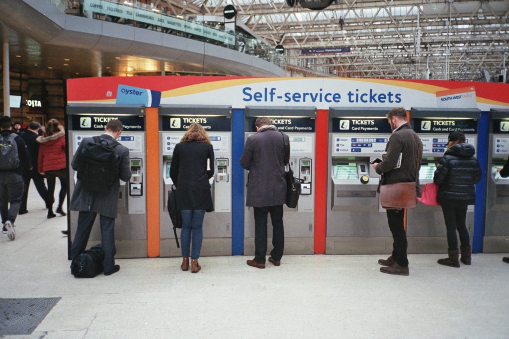 Waterloo Station Tickets Machine www.hark1karan.com - Daily Life London - Photography - Fuji Film Superia 400 - February 2017